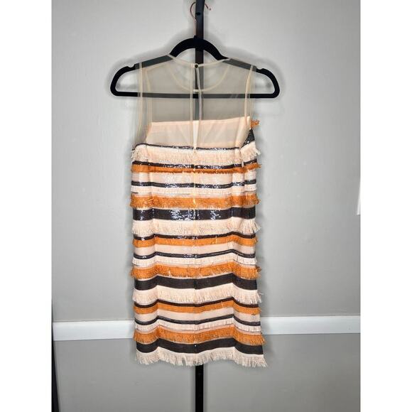 Krisa REVOLVE Sequin Fringed Havana Sleeveless Tank Mini Dress Size XS NWT - Picture 4 of 9